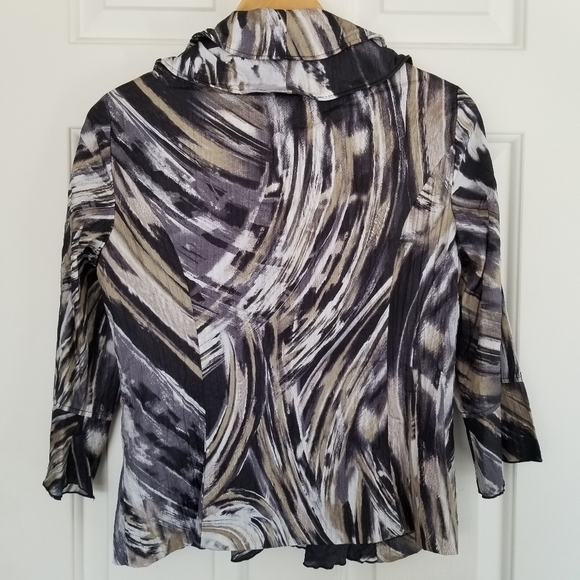 Conrad C COLLECTION Vintage 80s Structured Collar Single-breasted Blazer 4 - Picture 4 of 9